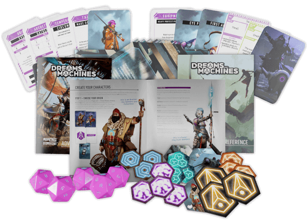 Dreams and Machines RPG Starter Set contents