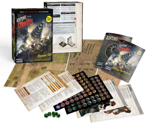 Achtung Cthulhu RPG Starter Set contents